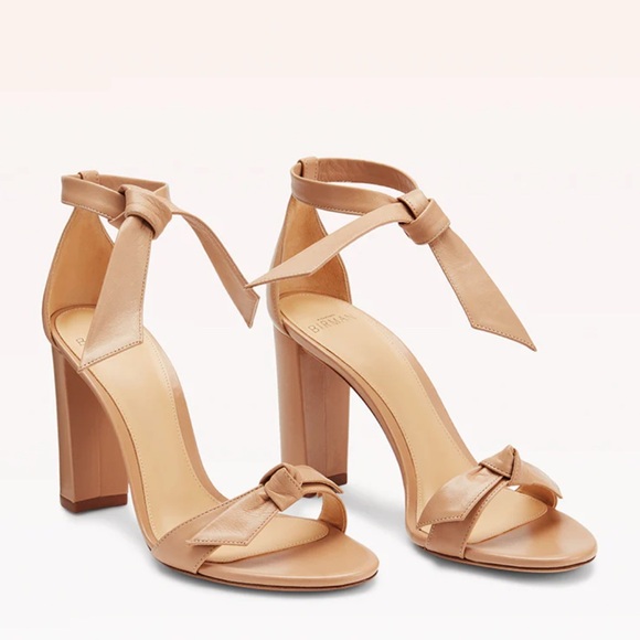 Alexandre Birman Clarita Block 90 - Beige Nappa Leather size 37.5 - Picture 2 of 6